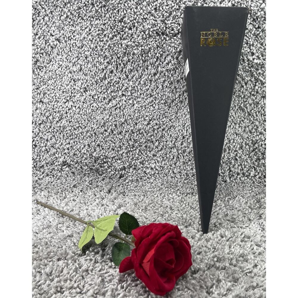 Noble Rose Ring Box Flower Heart Engagement Rose Ring Box Red Special Occasions
